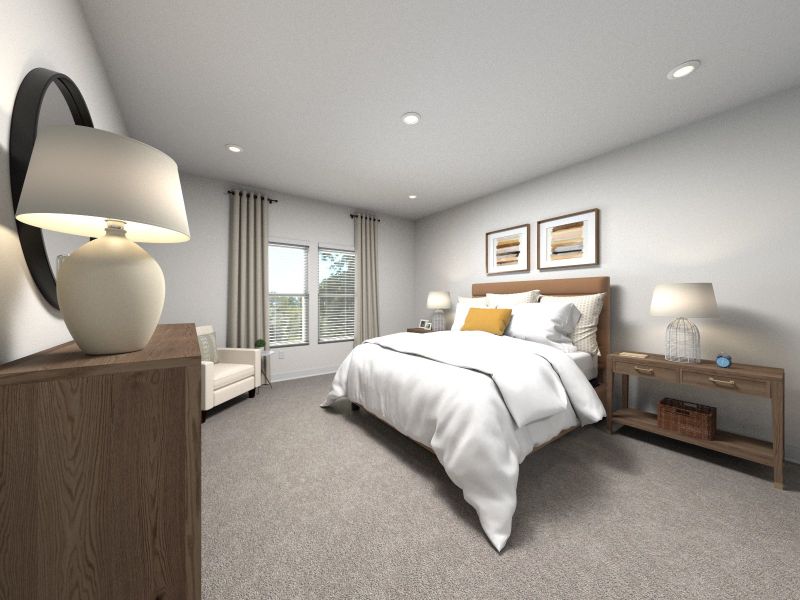 Furnished interior view inside a new home in Mansker Farms - Bronze Series, Hendersonville (Image 5).