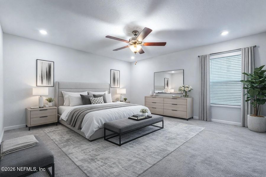 Furnished interior view inside a new home in , Jacksonville (Image 14).