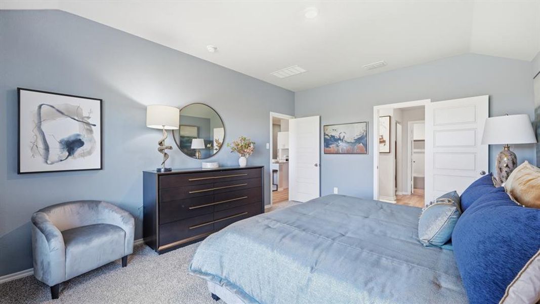 Furnished interior view inside a new home in Lonestar at Liberty Trails, Fort Worth (Image 37).