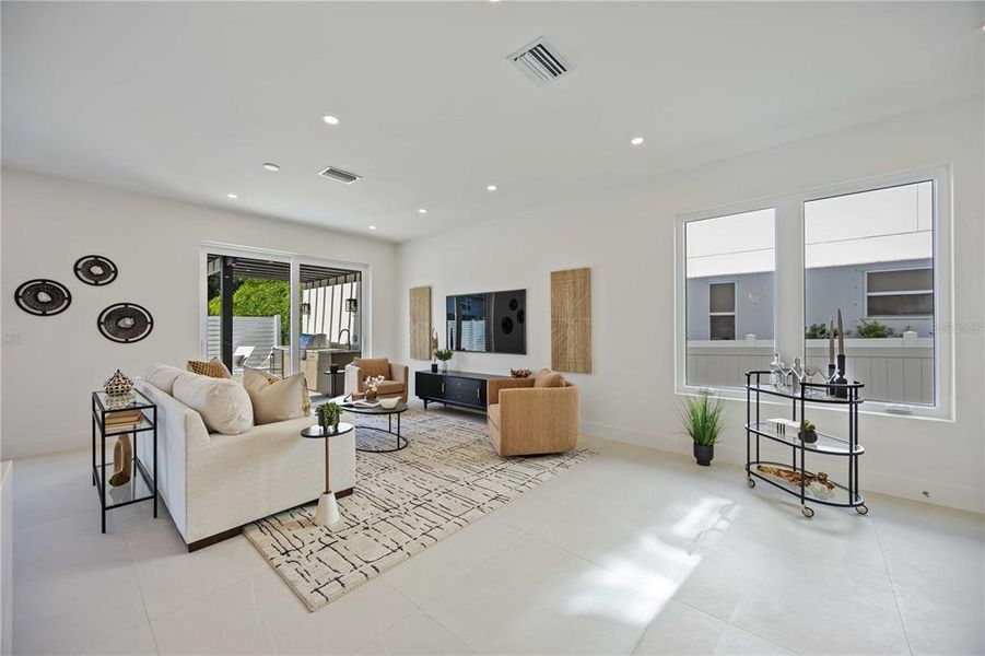 Furnished interior view inside a new home in , Sarasota (Image 44).