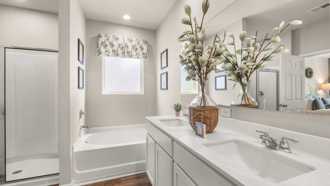 Representative furnished interior of a home built from the Elle by D.R. Horton in The Preserve at Agricultural Village, Perry (Image 25).