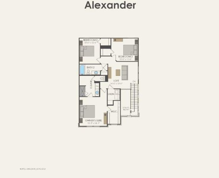 Pulte Homes,  Alexander floor plan