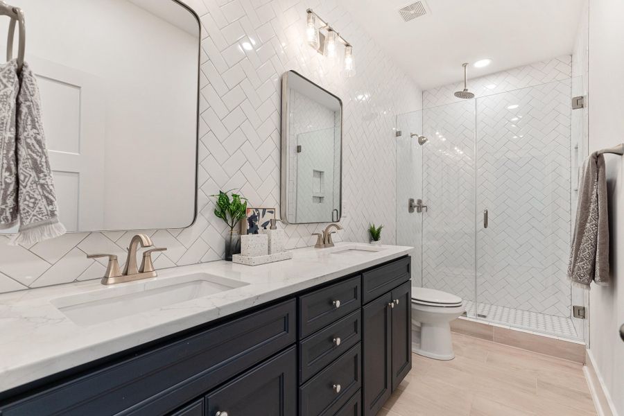 Furnished interior view inside a new home in Central Park, James Island (Image 19).