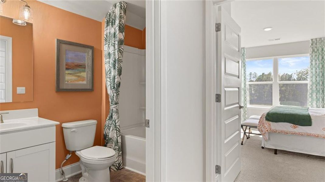 Furnished interior view inside a new home in Oak Ridge Meadows - Active Adult, Locust Grove (Image 8). Furnished interior view inside a new home in Oak Ridge Meadows - Active Adult, Locust Grove (Image 8).