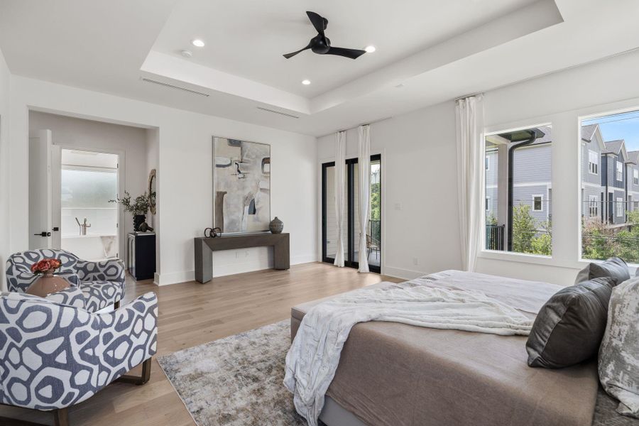 Furnished interior view inside a new home in , Houston (Image 17).