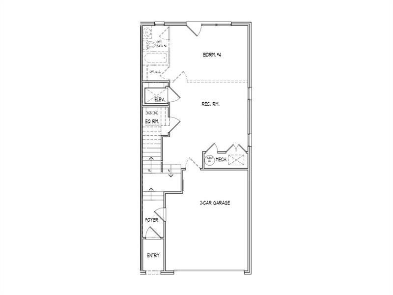 2D floor plan layout of this home in , Decatur, GA (Image 7).