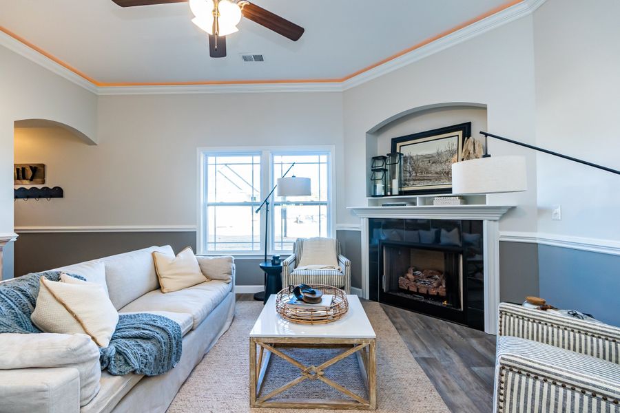 Representative furnished interior of a home built from the Clifton by Enchanted Homes in Arcadia Village, Spartanburg (Image 8).