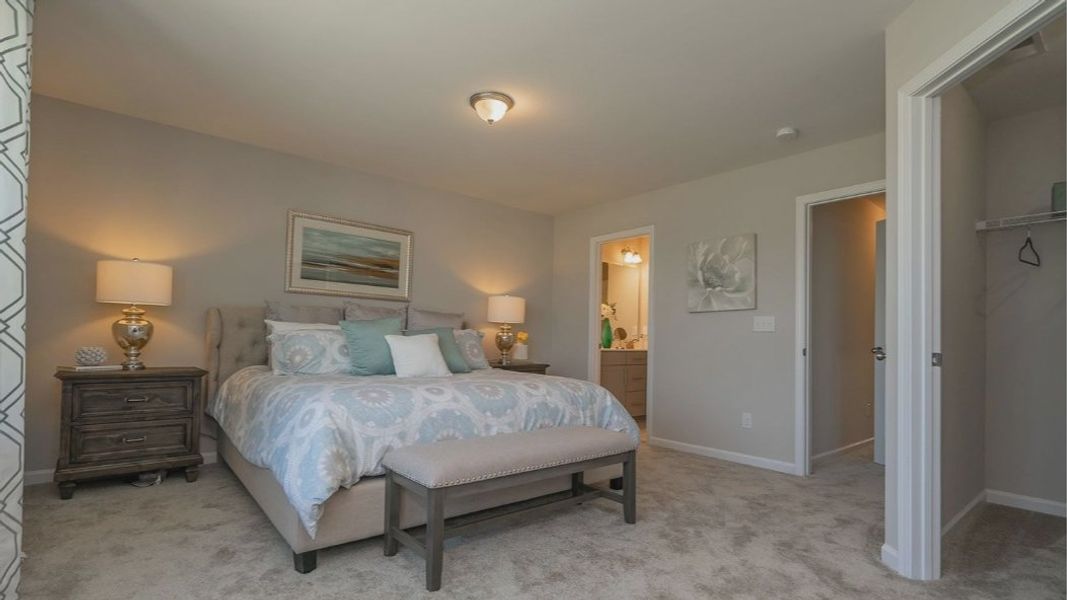 Furnished interior view inside a new home in Odell Park, Charlotte (Image 19). Furnished interior view inside a new home in Odell Park, Charlotte (Image 19).