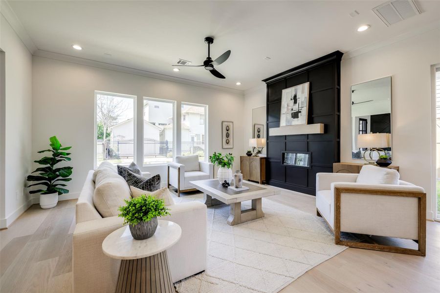 Furnished interior view inside a new home in , Houston (Image 7).