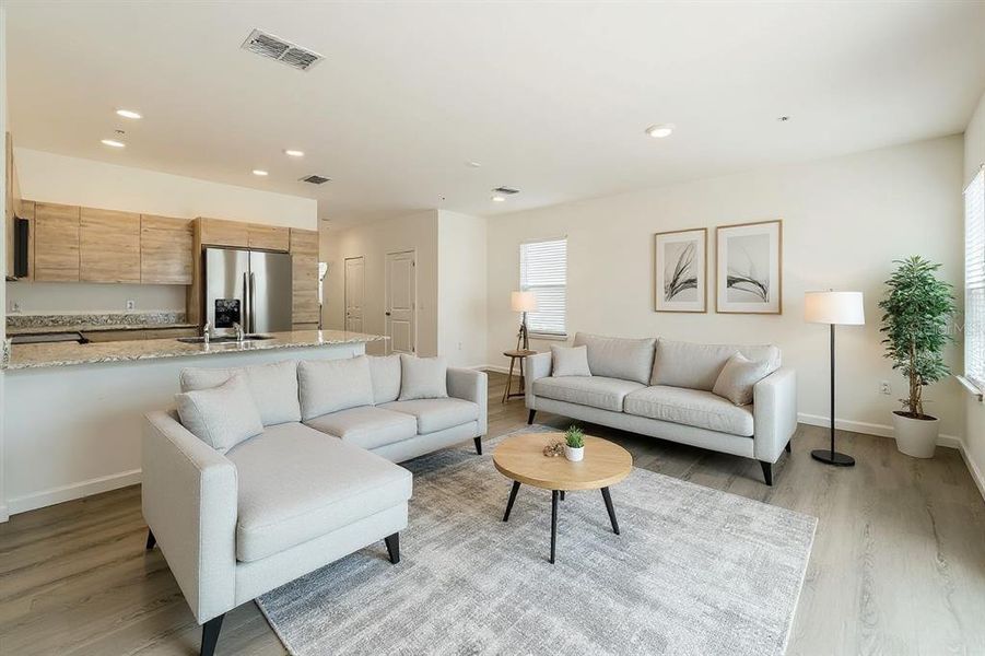 Furnished interior view inside a new home in , Orlando (Image 16). Furnished interior view inside a new home in , Orlando (Image 16).