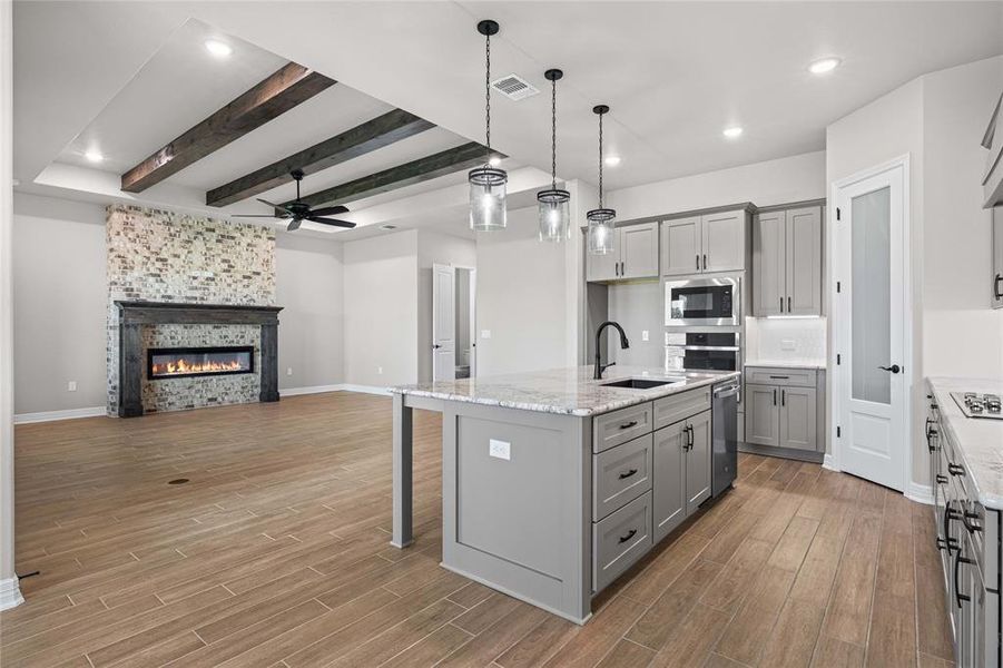 Furnished interior view inside a new home in , Troy (Image 10).