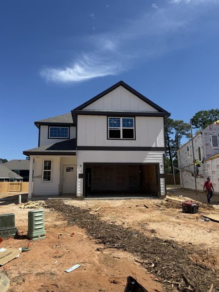 In-progress construction of a new home in River's Edge, Conroe, TX (Image 30).