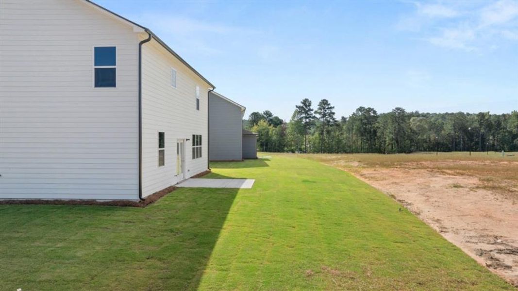Exterior details and patio area of a home in Fairway 17 at Mirror Lake, Villa Rica (Image 4).