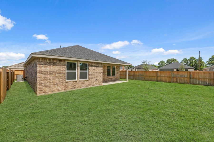 Exterior details and patio area of a home in Cypress Green, Hockley (Image 8).