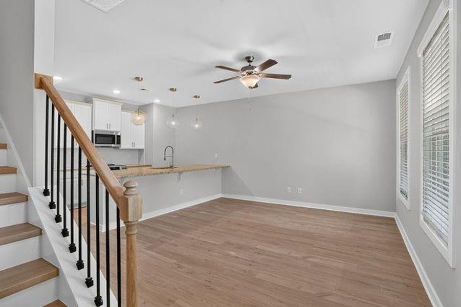 Spacious, unfurnished interior of a new home in The Cottages at East Lanier, Fayetteville (Image 12).