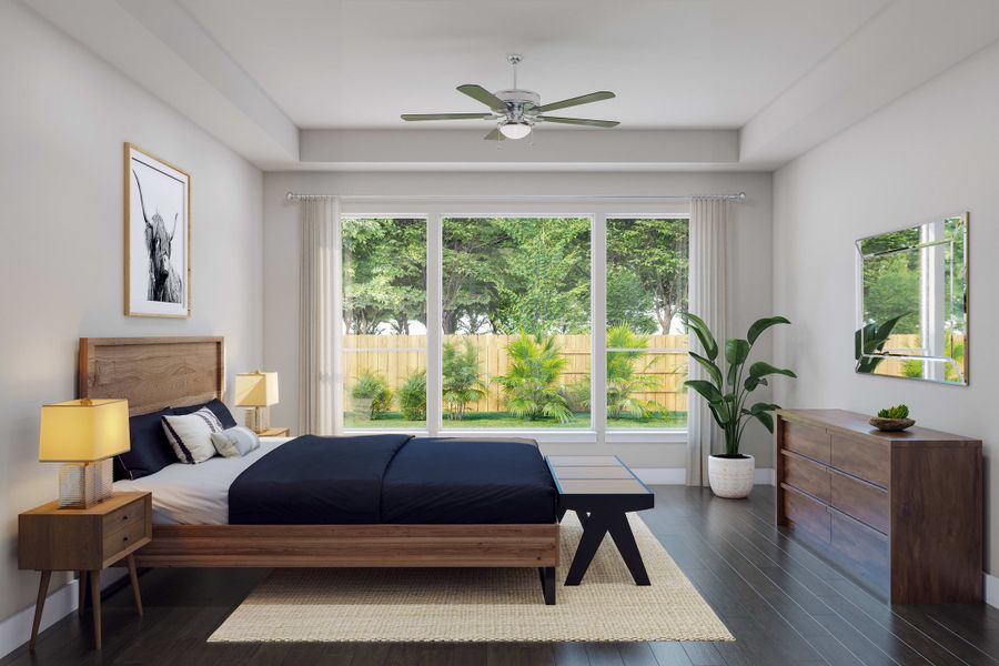 Representative furnished interior of a home built from the Carmine by Tri Pointe Homes in Trillium, Richmond (Image 10).
