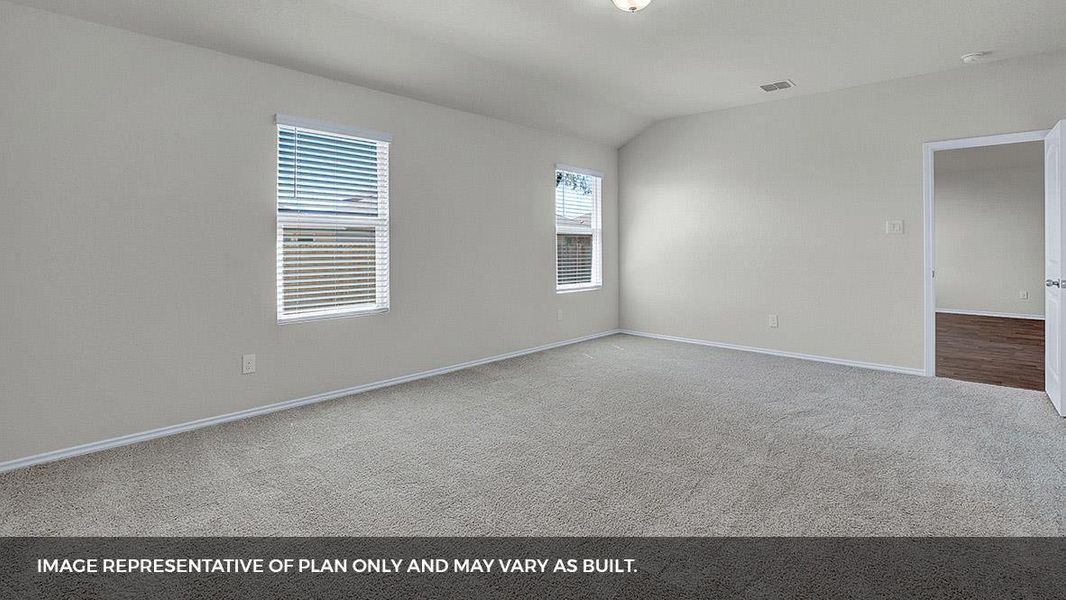 Spacious, unfurnished interior of a new home in Bar W Ranch, Leander (Image 21).