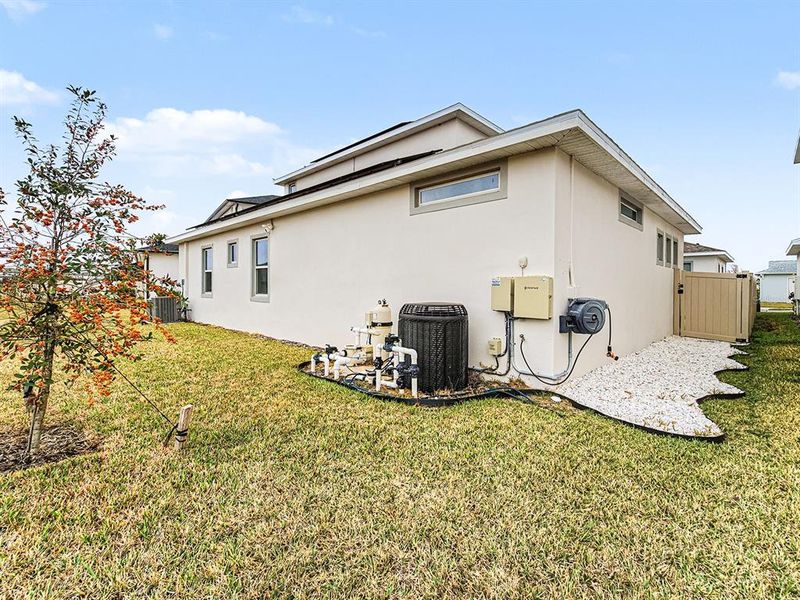 Exterior details and patio area of a home in , San Antonio (Image 33).