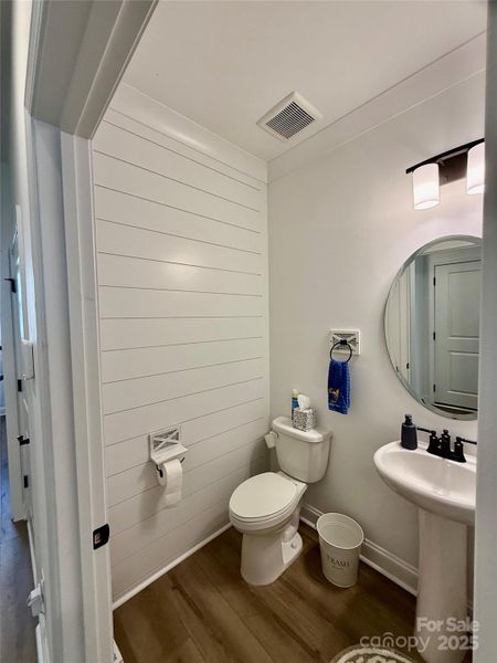 Half Bath with Shiplap