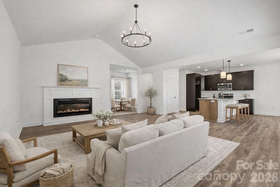 Furnished interior view inside a new home in , Monroe (Image 5).