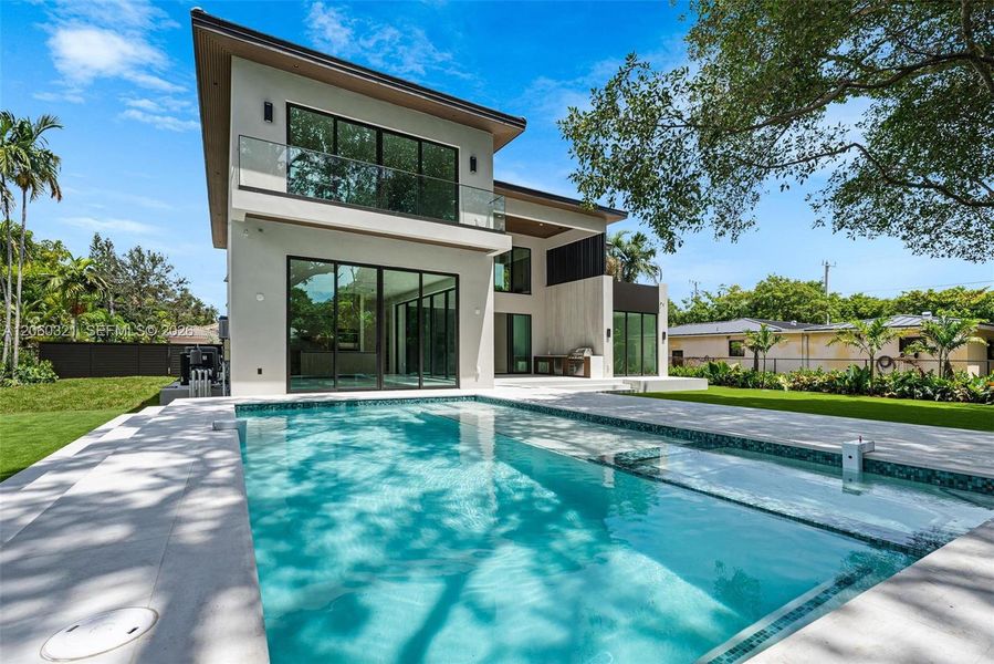 Exterior details and patio area of a home in , Miami Shores (Image 49). Exterior details and patio area of a home in , Miami Shores (Image 49).