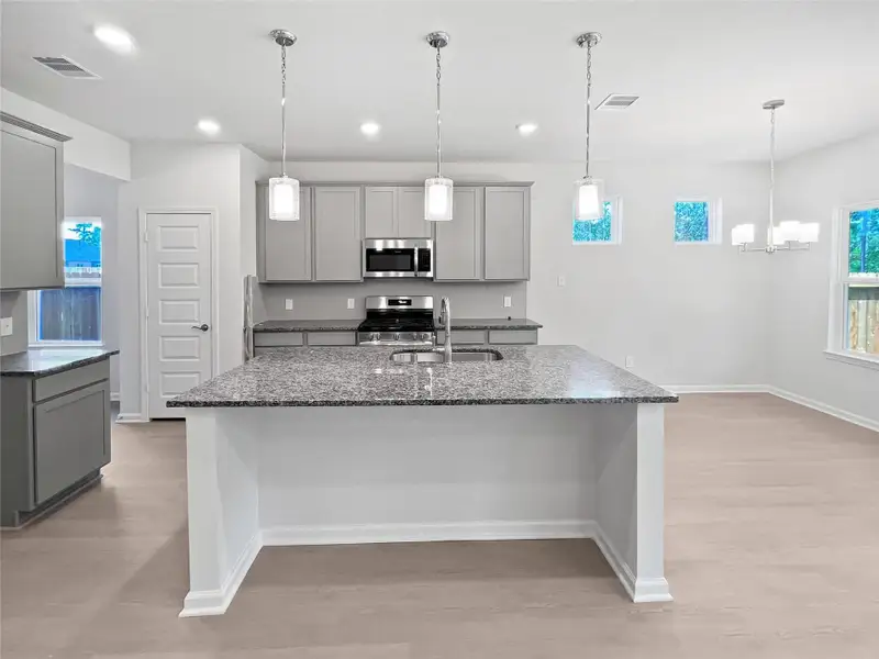 The Princeton II- Kitchen. Home under construction, image used for illustrative purposes only, colors and options will vary. The Princeton II- Kitchen. Home under construction, image used for illustrative purposes only, colors and options will vary.