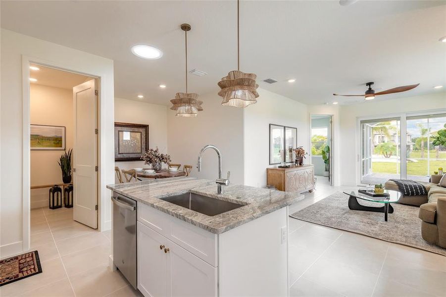 Furnished interior view inside a new home in , New Smyrna Beach (Image 13).