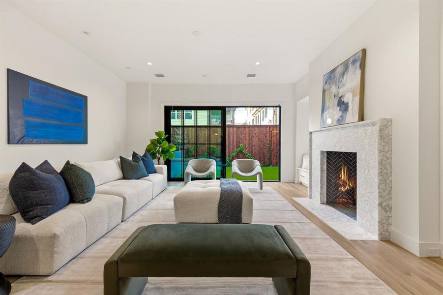 Furnished interior view inside a new home in , Dallas (Image 11).