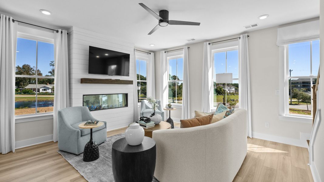 Representative furnished interior of a home built from the Brookgreen Single Family by DRB Homes in Park Circle Single Family Homes, North Charleston (Image 6).