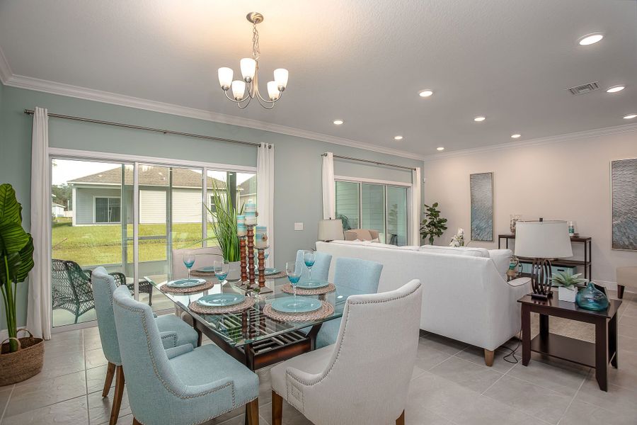 Furnished interior view inside a new home in Enclave At Seminole Palms, Palm Coast (Image 29).