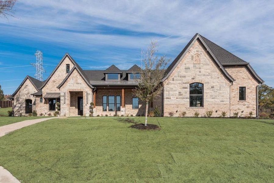Front exterior of a new home in , DeSoto, TX, highlighting curb appeal (Image 20).