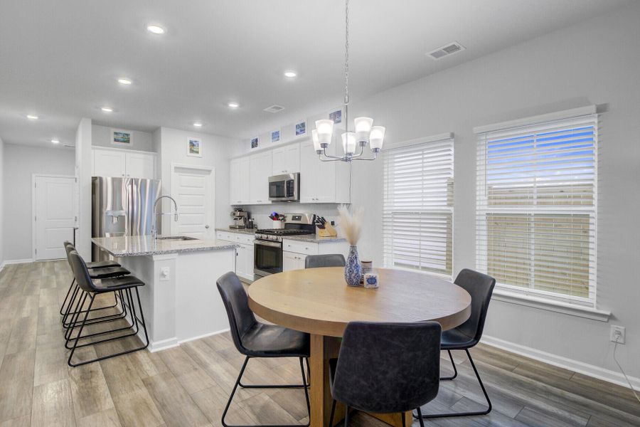 Furnished interior view inside a new home in , Summerville (Image 9).