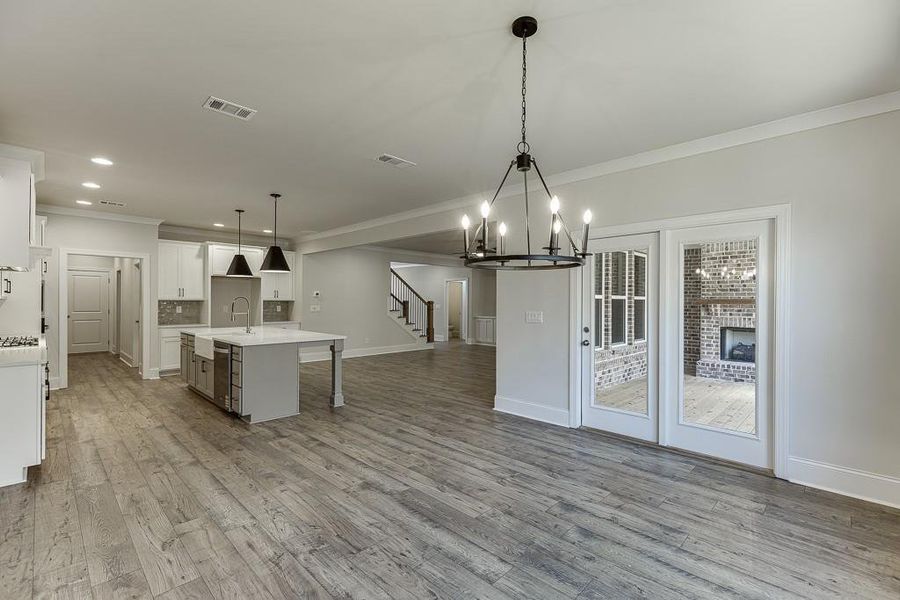Furnished interior view inside a new home in , Bishop (Image 16).