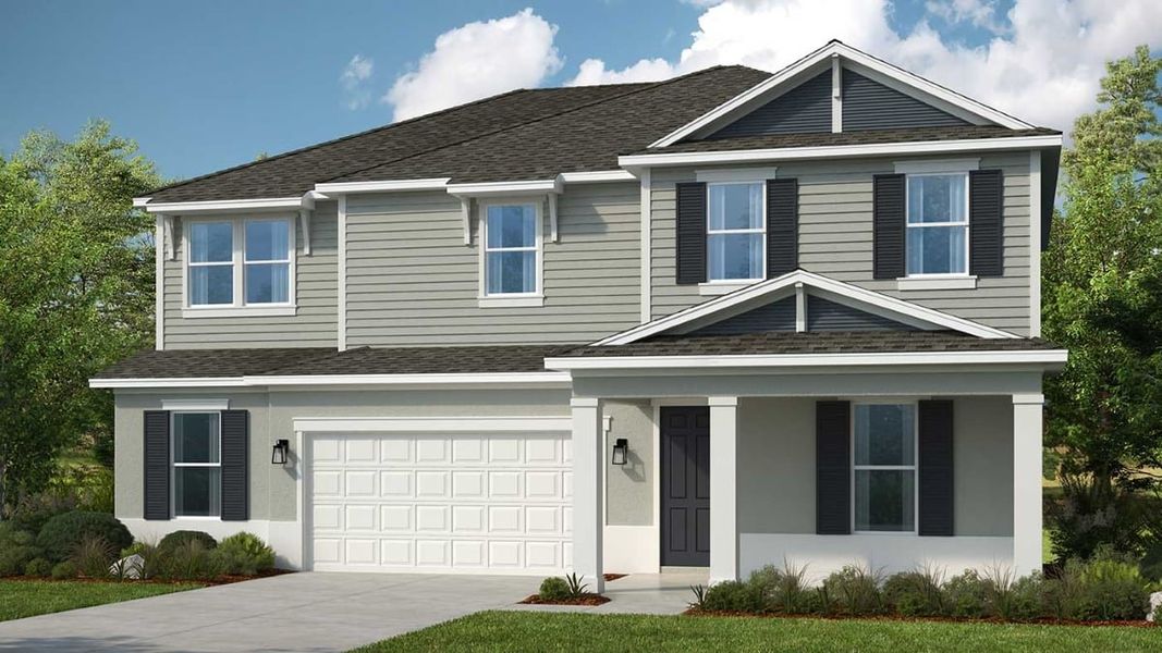 Representative exterior photo of a completed home built from the Carmel by Taylor Morrison in Sunbridge, Orlando, FL (Image 2). Representative exterior photo of a completed home built from the Carmel by Taylor Morrison in Sunbridge, Orlando, FL (Image 2).