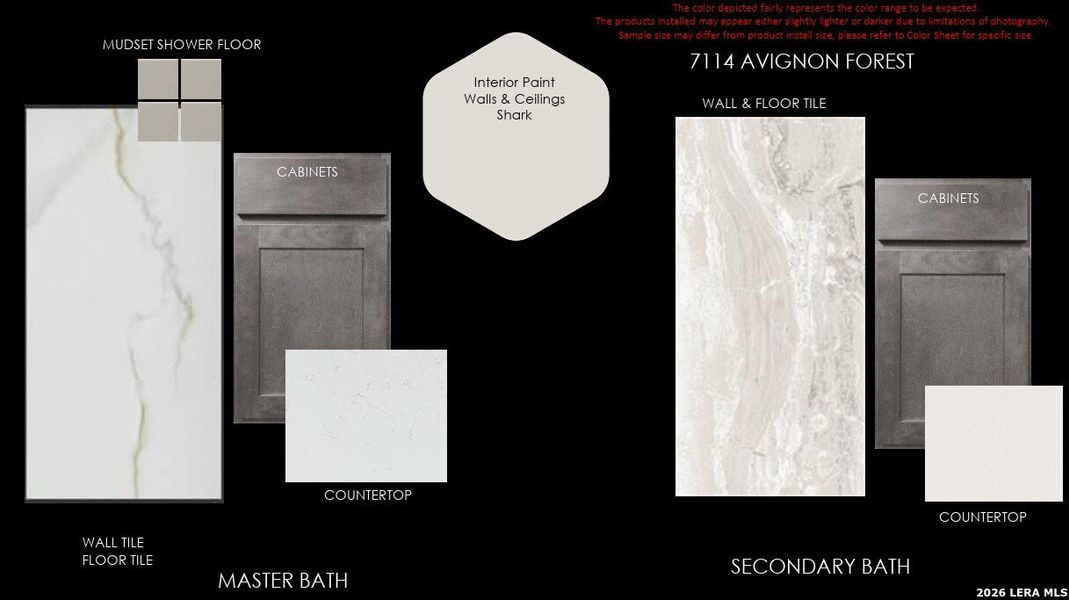Sample of building materials used in homes in Crown Ridge Manor, San Antonio (Image 4).