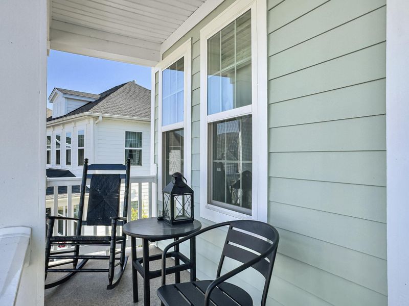 Exterior details and patio area of a home in Hewing Farms, Summerville (Image 28). Exterior details and patio area of a home in Hewing Farms, Summerville (Image 28).