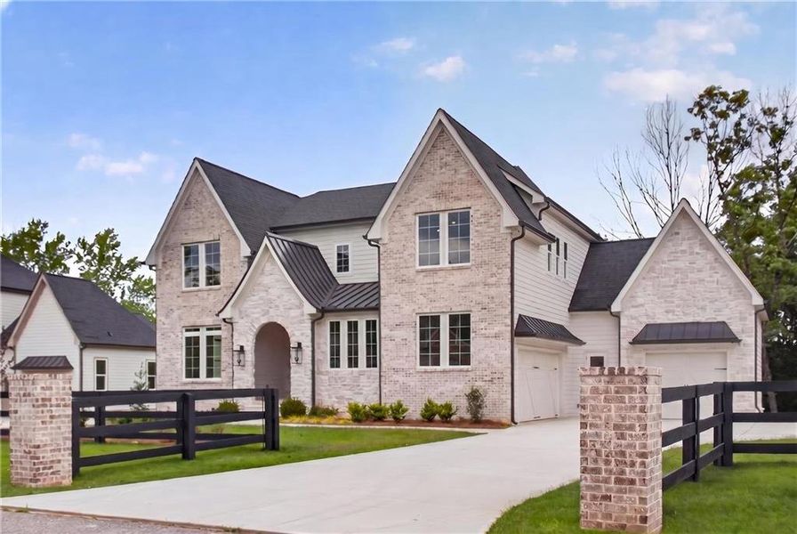 Front exterior of a new home in , Buford, GA, highlighting curb appeal (Image 33).