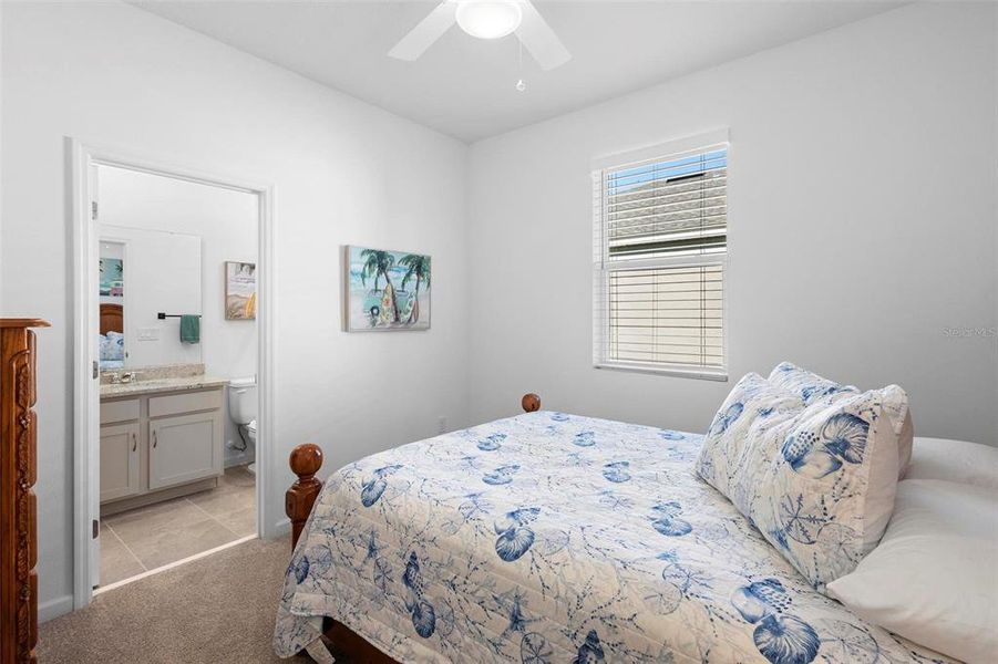 Bedroom 2 with bathroom en suite