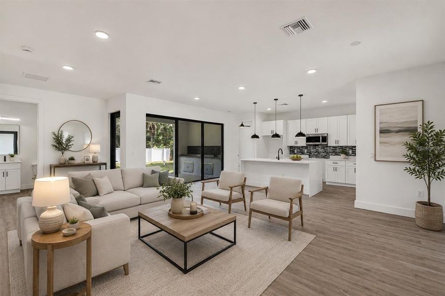 Furnished interior view inside a new home in , Port Charlotte (Image 6). Furnished interior view inside a new home in , Port Charlotte (Image 6).