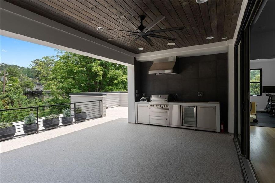 Exterior details and patio area of a home in , Atlanta (Image 24).