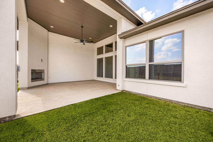 Exterior details and patio area of a home in Audubon 60’s, Magnolia (Image 20).