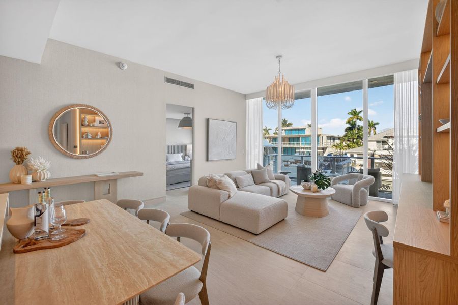 Furnished interior view inside a new home in , Fort Lauderdale (Image 30). Furnished interior view inside a new home in , Fort Lauderdale (Image 30).