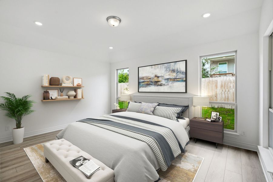 Representative furnished interior of a home built from the Elmaton by Pulte Homes in Corley Farms, Boerne (Image 11).