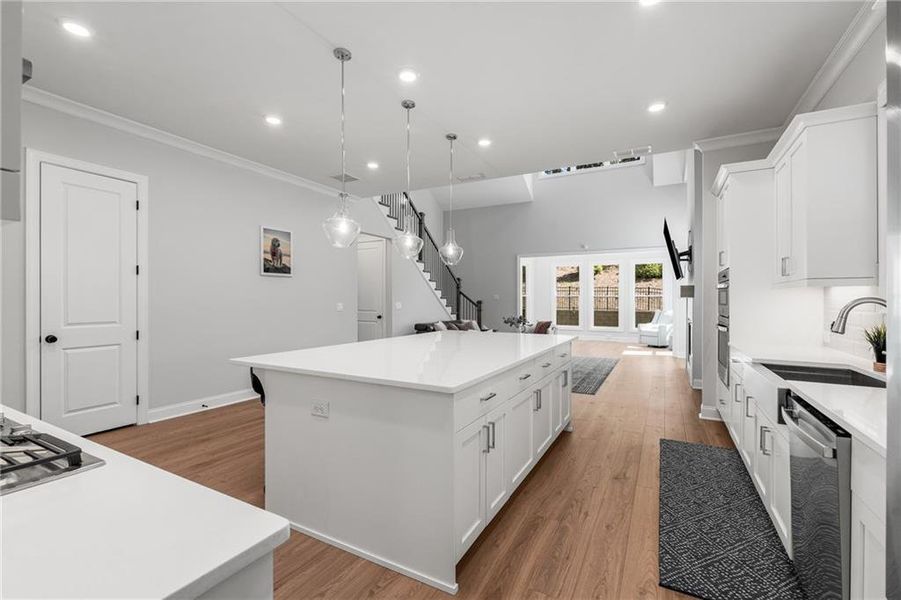 Furnished interior view inside a new home in , Johns Creek (Image 12). Furnished interior view inside a new home in , Johns Creek (Image 12).