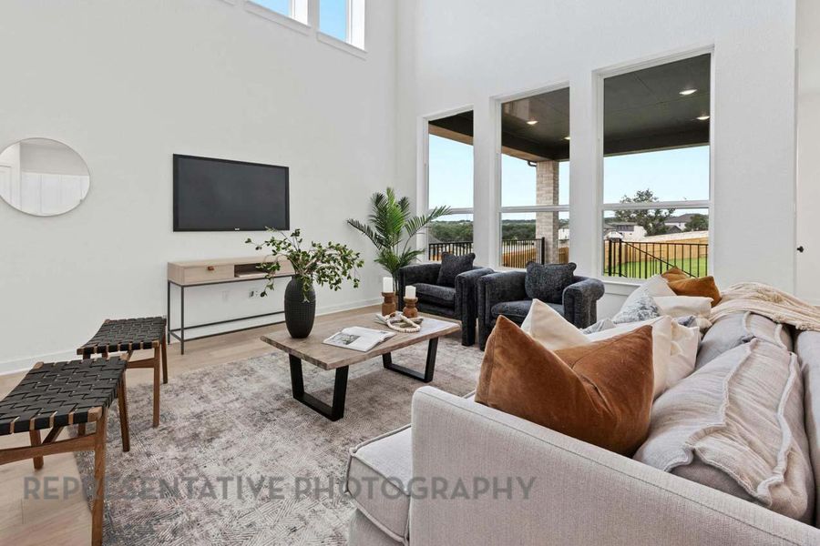 Furnished interior view inside a new home in Parkside On The River: 50ft. lots, Georgetown (Image 10).