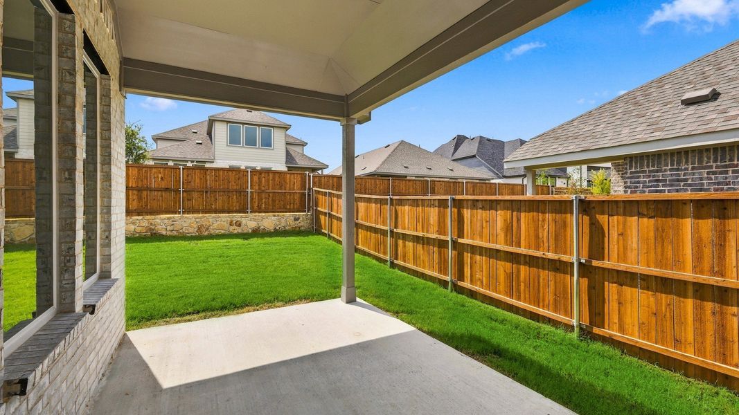 Exterior details and patio area of a home in Wildflower Ranch, Fort Worth (Image 22). Exterior details and patio area of a home in Wildflower Ranch, Fort Worth (Image 22).
