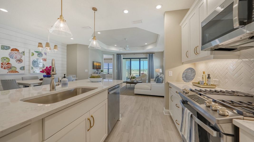 Representative furnished interior of a home built from the Tidewinds 2 by Neal Communities in Vistera of Venice, Venice (Image 18).