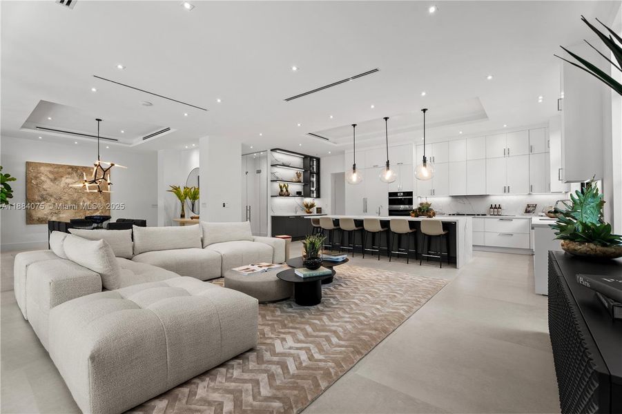 Furnished interior view inside a new home in , Miami (Image 9).