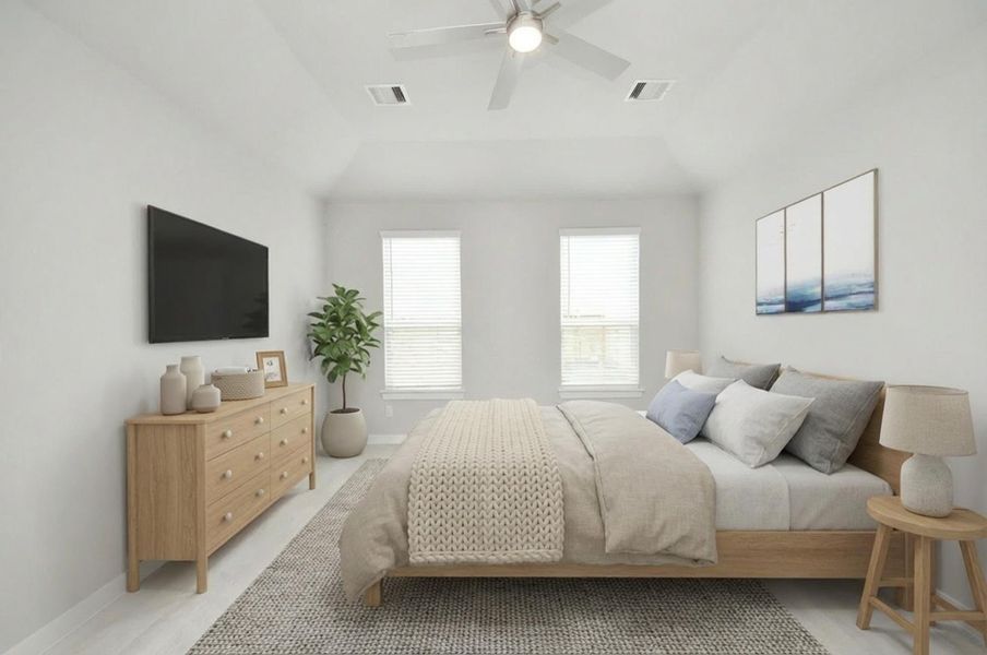 Virtually Staged - Primary Bedroom.