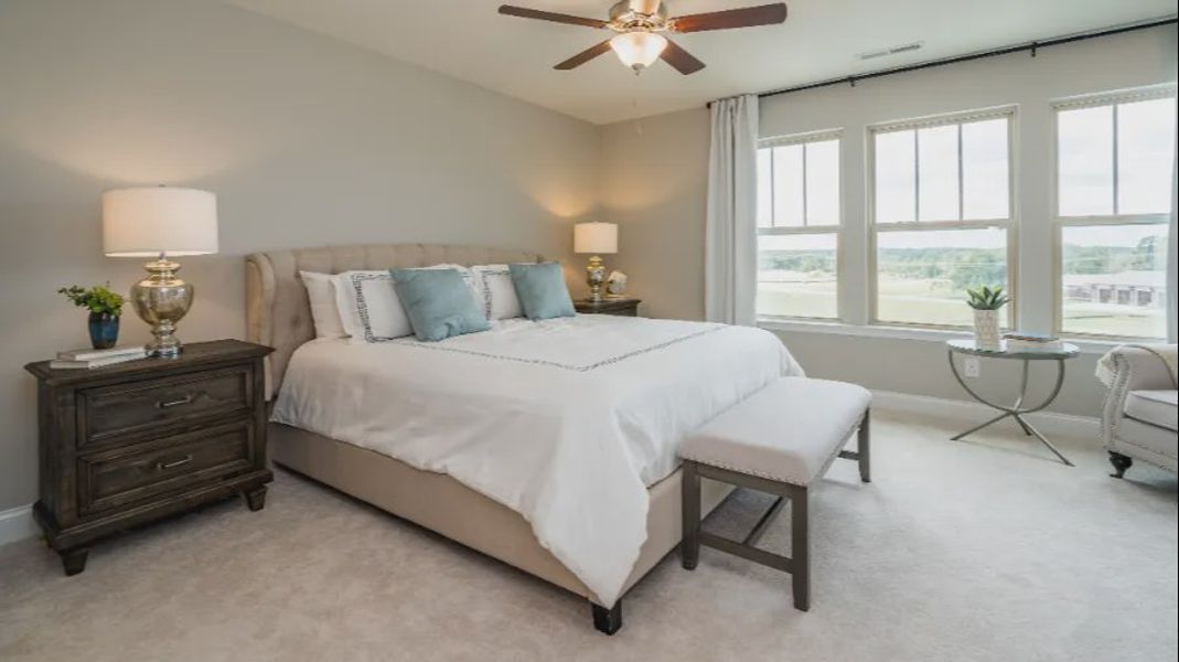 Furnished interior view inside a new home in Battle Bridge, Raleigh (Image 15). Furnished interior view inside a new home in Battle Bridge, Raleigh (Image 15).